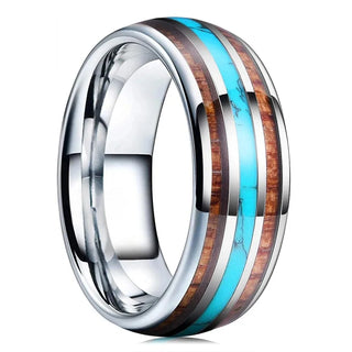 Leilani | Men’s Galaxy Style Purple Abalone Shell Ring