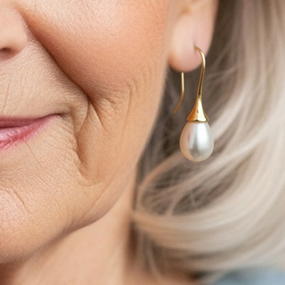 Aubrey | Vintage Water Drop Pearl Earrings