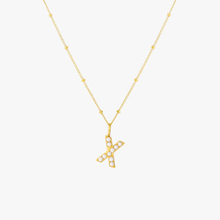 Pearl Initial Necklace