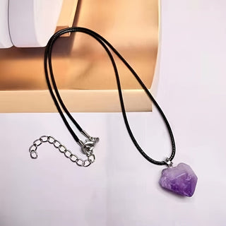 Genesis | Amethyst Pendant Necklace with Adjustable Chain