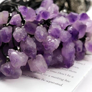 Genesis | Amethyst Pendant Necklace with Adjustable Chain