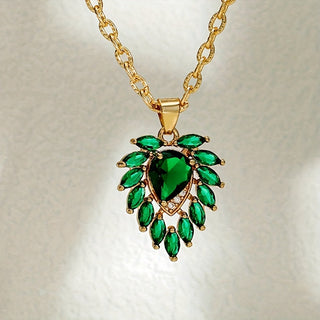 Hadley | Emerald Zircon Pendant Necklace