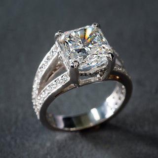Vintage Silver Cubic Brilliance Ring