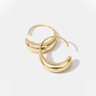 Julianna | Cina - Drop Hoop Earrings