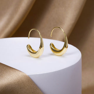 Julianna | Cina - Drop Hoop Earrings