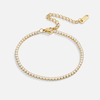 Stevie | Cordelia Gold Tennis Bracelet