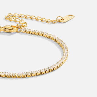 Stevie | Cordelia Gold Tennis Bracelet