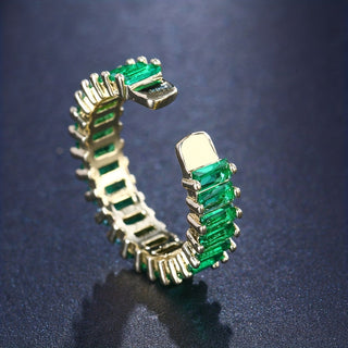 Rose | Men’s Gold Plated Emerald Ring