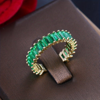 Rose | Men’s Gold Plated Emerald Ring