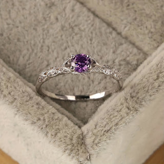 Paisley | Light Amethyst Ring For Men Couple Ring Birthday Gift