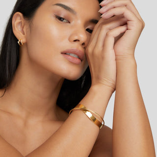Scottie | Eve Unique Gold Bangle