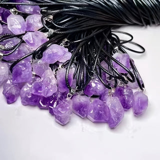Genesis | Amethyst Pendant Necklace with Adjustable Chain