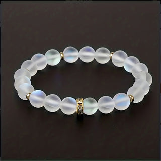 Chloe | Men's 8mm Moonstone Beaded Bracelet