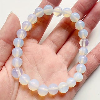 Willow | 8mm Opal Moonstone Bracelet Elastic Rope Hand String