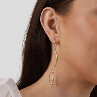 Talia | Teardrop Tassel Earrings