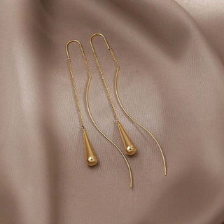 Lauren | Teardrop Tassel Earrings