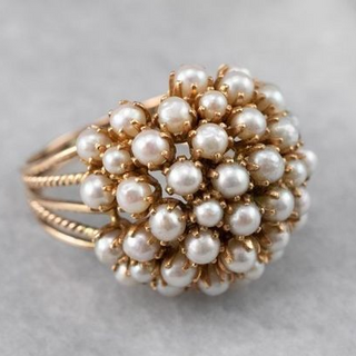 Elliana | Inlaid Pearls Ring