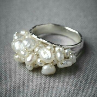 Vintage Barroque Pearl Ring