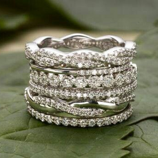 Vintage Layered Zirconia Ring