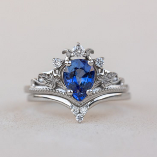 Vintage Blue & Silver Bright Ring