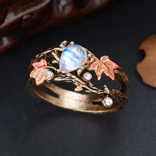 Daisy | Nature Branch Moonstone Ring