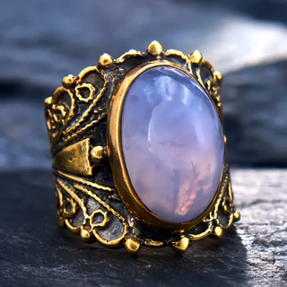 Liliana | Moonstone Golden Ring