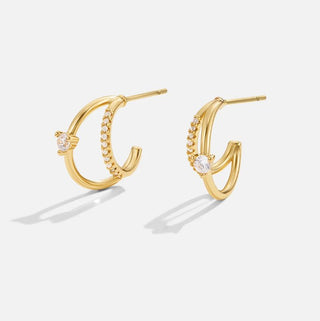 Azalea | Artie Crystal Gold Earrings