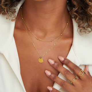Aylin | Layered Disc Necklace