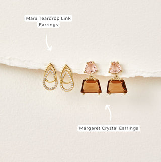 Laila | Lin Teardrop Link Earrings