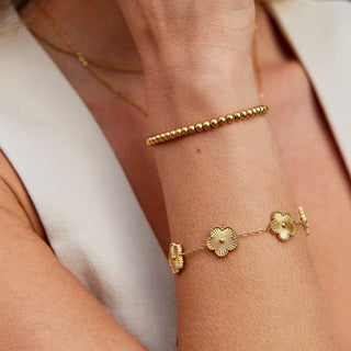 Lila | Nila Beaded Gold Bracelet