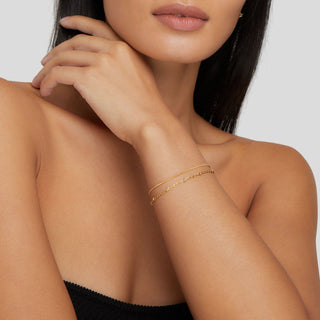 Aitana | Pia Gold Layered Bracelet