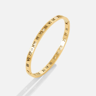River | Roman Golden Bangle