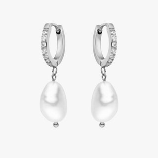 Freshwater Pearl Hoop Earrings