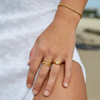 Blake | Twisted Chic Gold Bracelet
